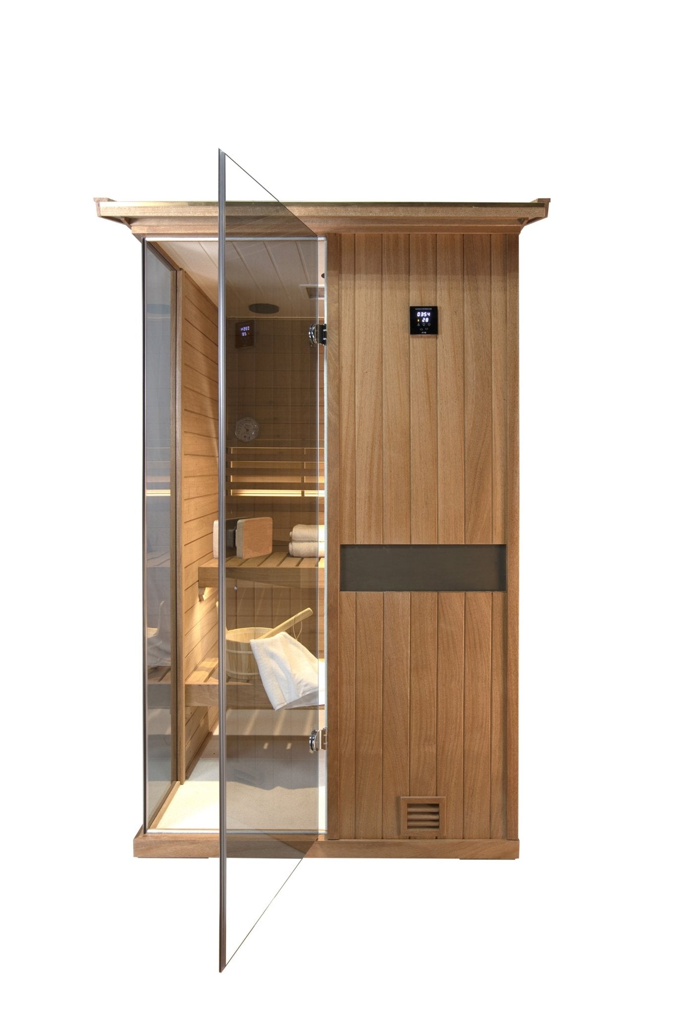 Two-person mahogany steam sauna room - 1st Choice Furniture Direct