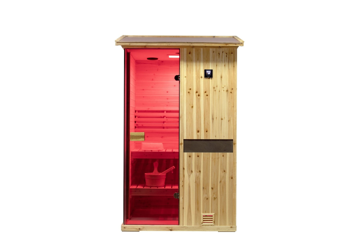 Two-person outdoor wooden steam sauna room - 1st Choice Furniture Direct