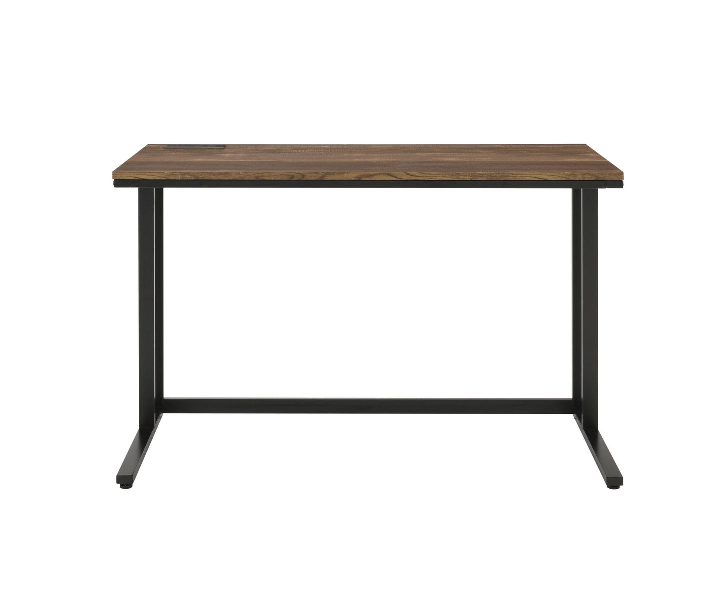 Tyrese Walnut & Black Finish Writing Desk W/USB - 1st Choice Furniture Direct