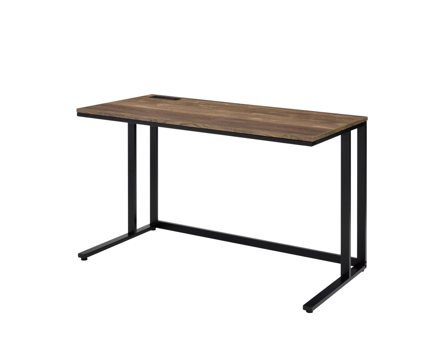 Tyrese Walnut & Black Finish Writing Desk W/USB - 1st Choice Furniture Direct