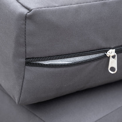 U_STYLE Acacia Wood Outdoor Lounge Set - Chair and Ottoman with Removable Cushions, All - Weather Outdoor Chaise Lounge/Daybed, Perfect for Patios, Balconies, and Gardens - 1st Choice Furniture Direct