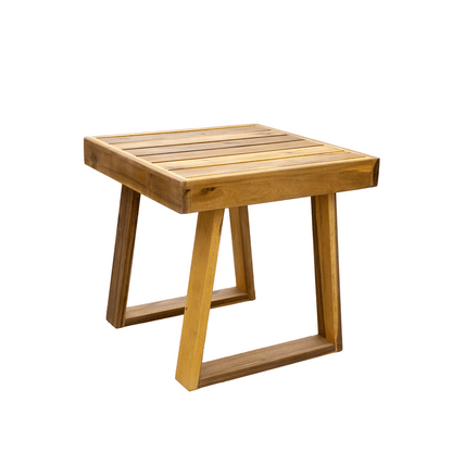 U_STYLE Acacia Wood Outdoor Lounge Set - Chair and Ottoman with Removable Cushions, All - Weather Outdoor Chaise Lounge/Daybed, Perfect for Patios, Balconies, and Gardens - 1st Choice Furniture Direct