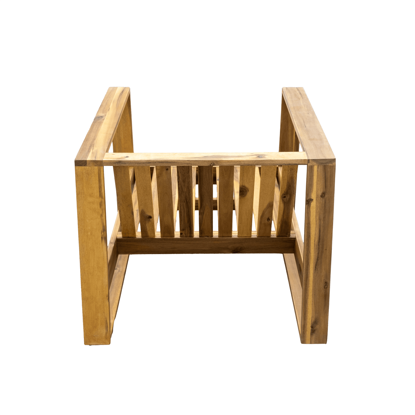 U_STYLE Acacia Wood Outdoor Lounge Set - Chair and Ottoman with Removable Cushions, All - Weather Outdoor Chaise Lounge/Daybed, Perfect for Patios, Balconies, and Gardens - 1st Choice Furniture Direct