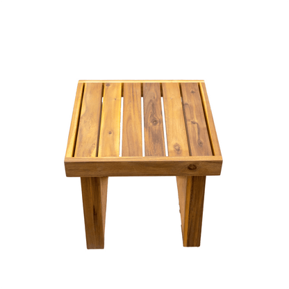 U_STYLE Acacia Wood Outdoor Lounge Set - Chair and Ottoman with Removable Cushions, All - Weather Outdoor Chaise Lounge/Daybed, Perfect for Patios, Balconies, and Gardens - 1st Choice Furniture Direct