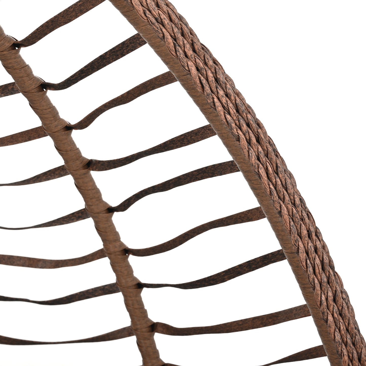 U_STYLE Indoor Outdoor Hanging Hammock Chair with Stand, Foldable Rattan Egg Swing Chair with Iron Frame and Plush Cushion & Removable Headrest,Suitable for Porch Garden,Balcony,Indoor - 1st Choice Furniture Direct