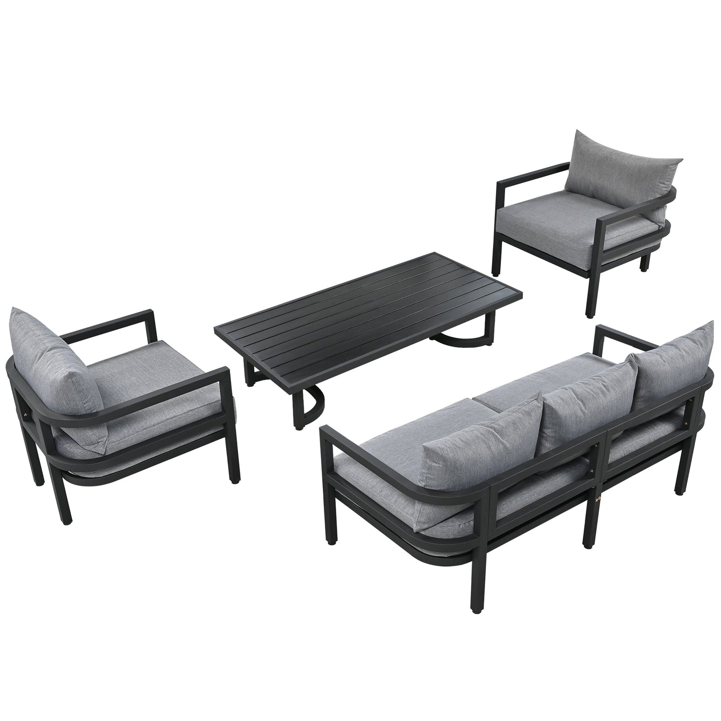 U_Style Multi - person Outdoor Steel Sofa Set, Waterproof, Anti - rust and Anti - uv, Suitable for Gardens and Lawns - 1st Choice Furniture Direct