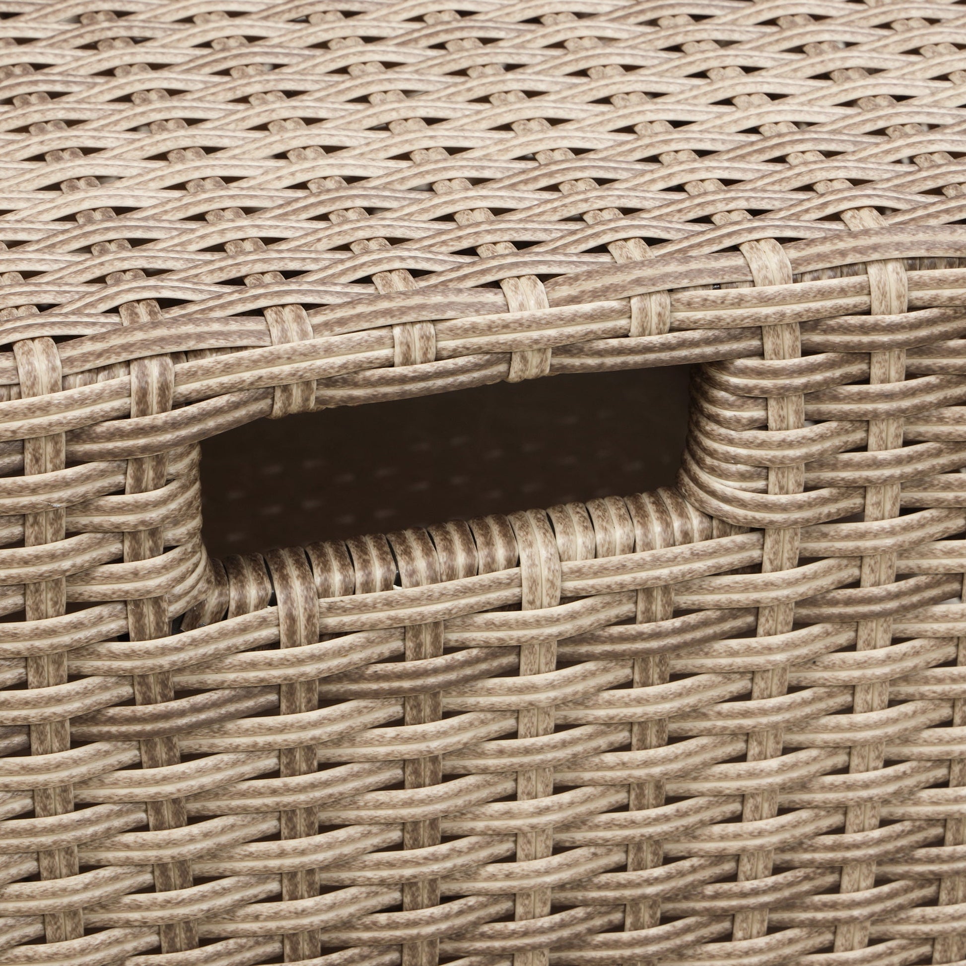 U - style Patio Furniture Set, 4 Piece Outdoor Conversation Set All Weather Wicker Sectional Sofa with Ottoman and Cushions - 1st Choice Furniture Direct