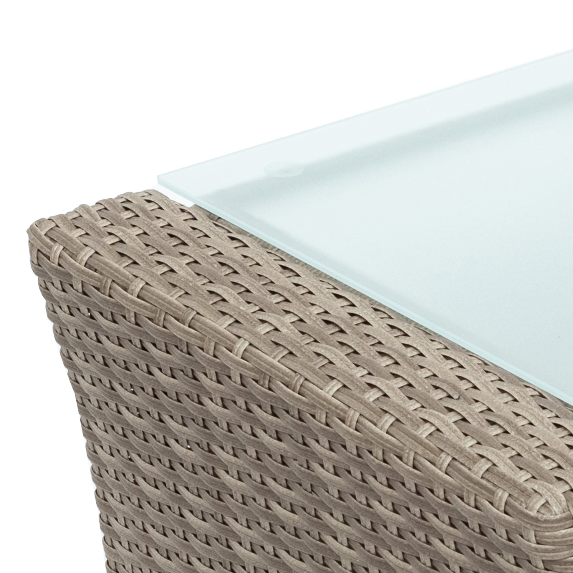 U - style Patio Furniture Set, 4 Piece Outdoor Conversation Set All Weather Wicker Sectional Sofa with Ottoman and Cushions - 1st Choice Furniture Direct