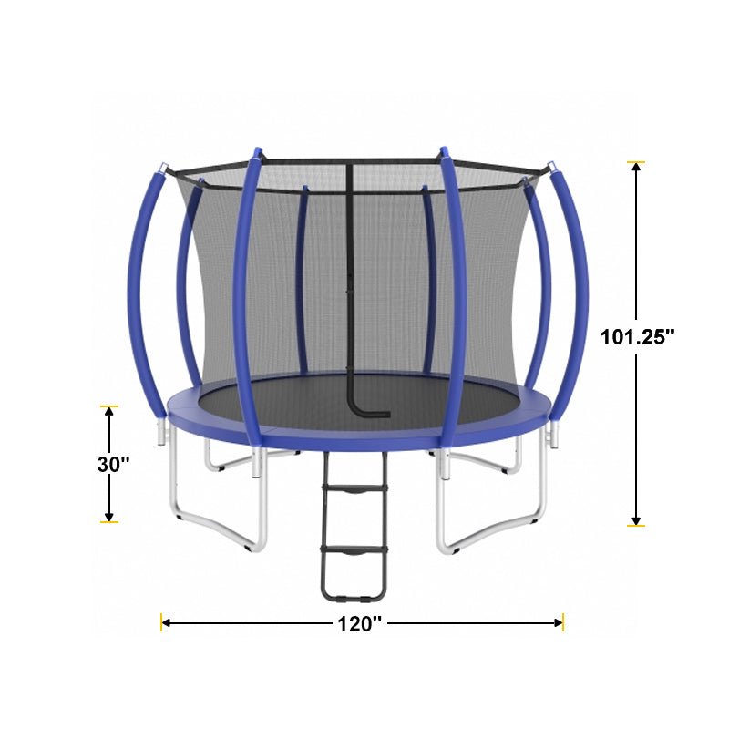 UB 10FT trampoline inner safetynet with powder coating - Pumpkin - Blue - 1st Choice Furniture Direct