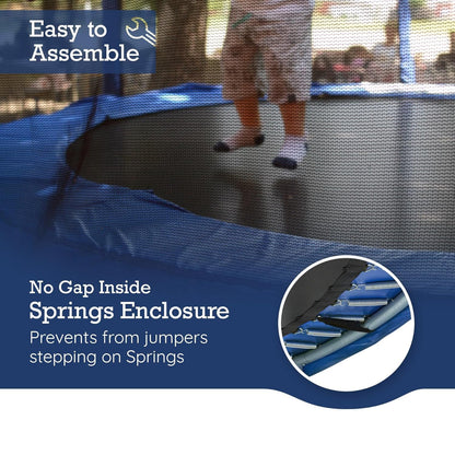 UB 13FT trampoline inner safetynet with powder coating - Blue - Pumpkin - A+B - 1st Choice Furniture Direct