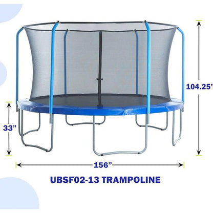 UB 13FT trampoline inner safetynet with powder coating - Blue - Pumpkin - A+B - 1st Choice Furniture Direct