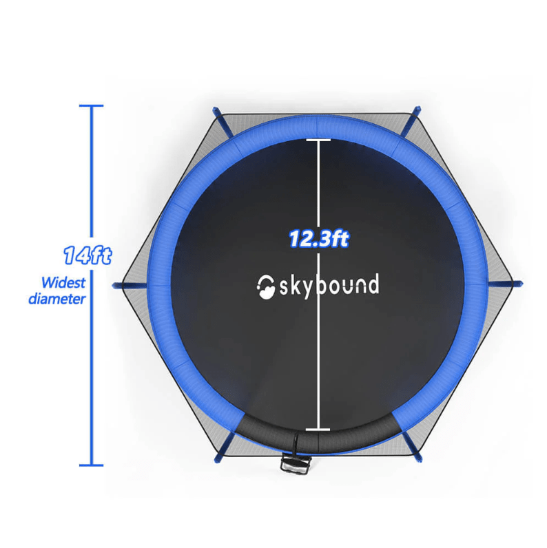 UB 14FT trampoline inner safetynet with powder coating - Blue - Pumpkin - A+B - 1st Choice Furniture Direct