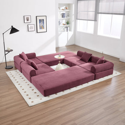 UNITED WE WIN convertible folding sofa bed, with fixed frame and pillow back handrail, cloud corduroy folding mattress sofa, folding memory foam bed in living room/dormitory/guest room/home office/apt - 1st Choice Furniture Direct