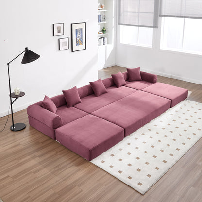 UNITED WE WIN convertible folding sofa bed, with fixed frame and pillow back handrail, cloud corduroy folding mattress sofa, folding memory foam bed in living room/dormitory/guest room/home office/apt - 1st Choice Furniture Direct