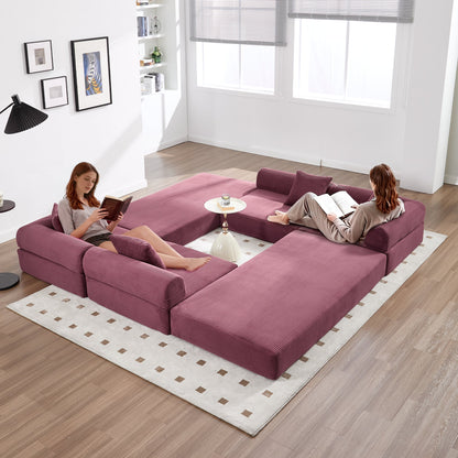 UNITED WE WIN convertible folding sofa bed, with fixed frame and pillow back handrail, cloud corduroy folding mattress sofa, folding memory foam bed in living room/dormitory/guest room/home office/apt - 1st Choice Furniture Direct