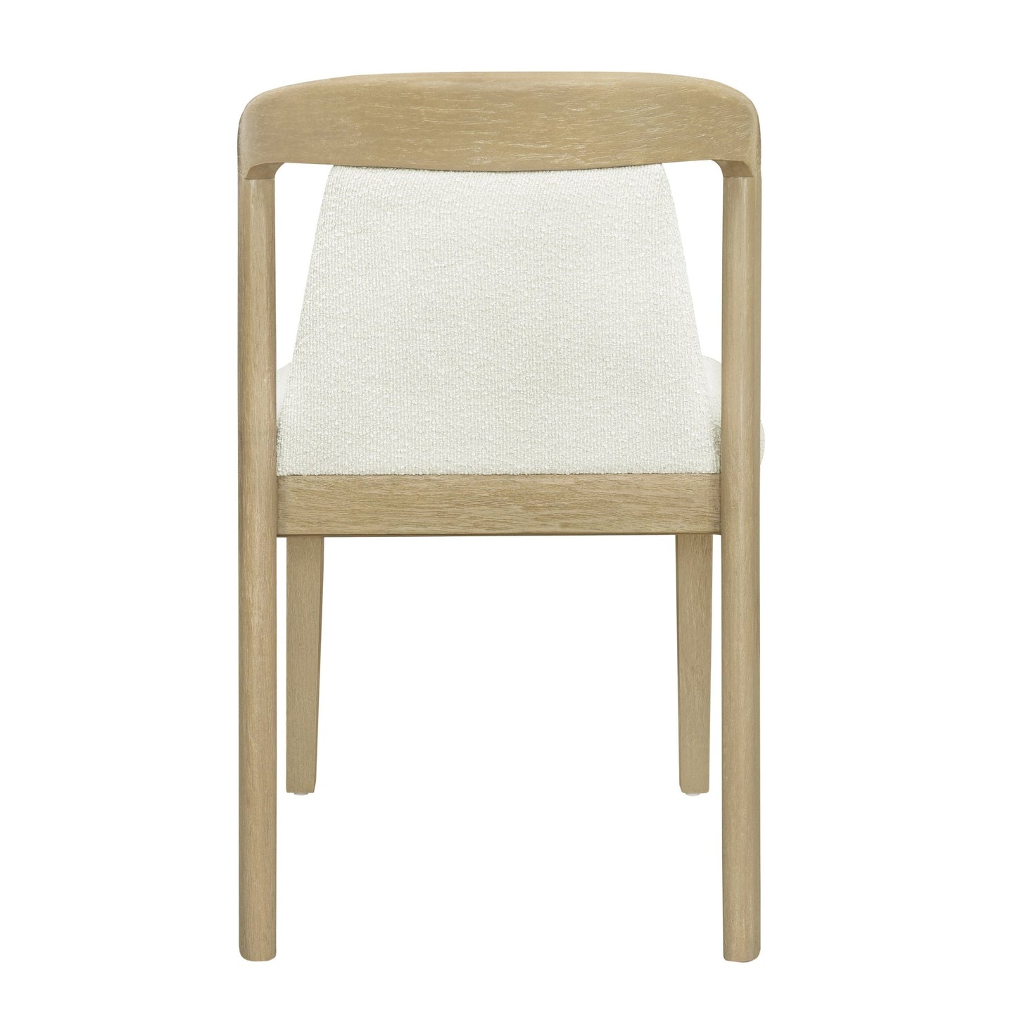 Upholstered Backrest Armless Dining Chairs (Natural Ash+Beige) - 1st Choice Furniture Direct