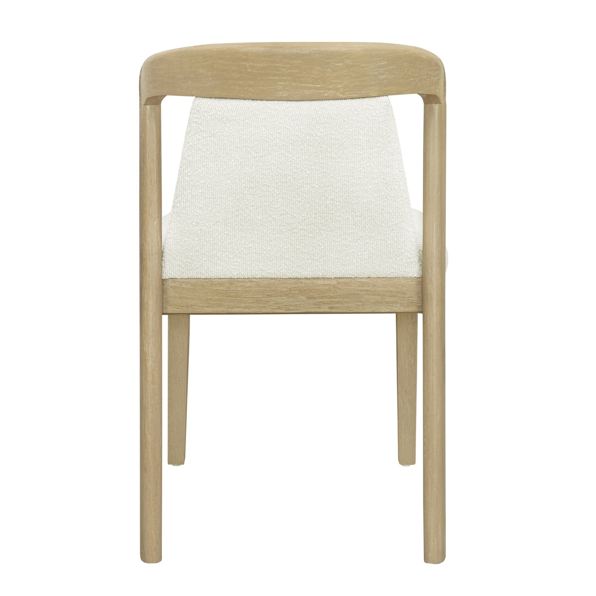 Upholstered Backrest Armless Dining Chairs (Natural Ash+Beige) - 1st Choice Furniture Direct