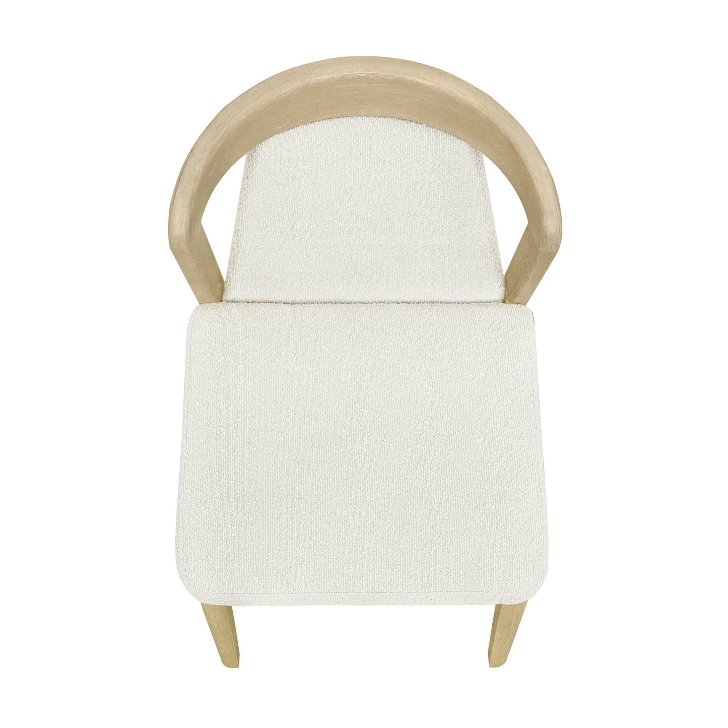 Upholstered Backrest Armless Dining Chairs (Natural Ash+Beige) - 1st Choice Furniture Direct