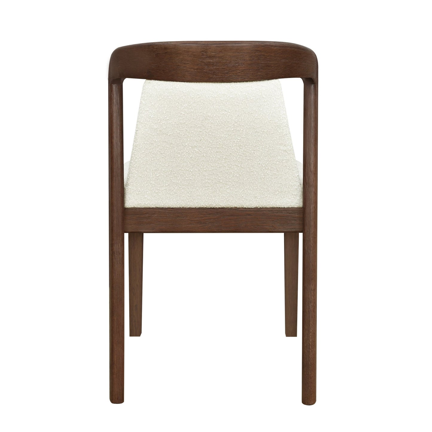 Upholstered Backrest Armless Dining Chairs (Walnut+Camel) - 1st Choice Furniture Direct
