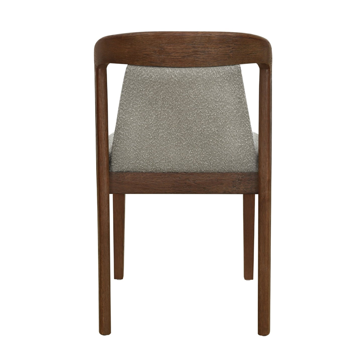 Upholstered Backrest Armless Dining Chairs (Walnut+Light Brown) - 1st Choice Furniture Direct