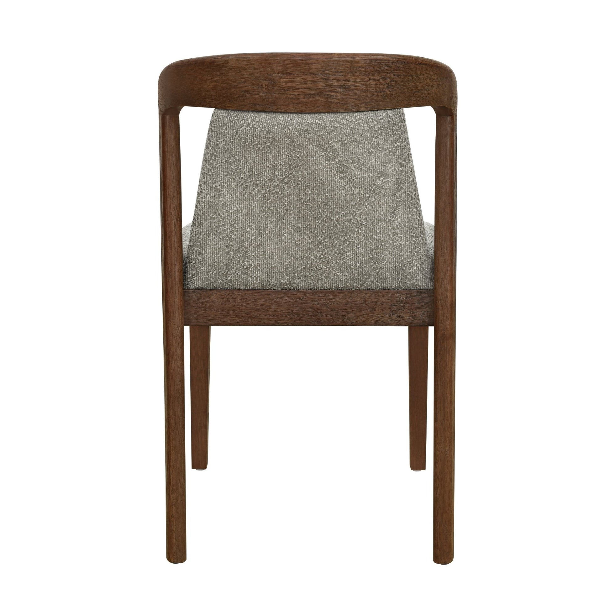 Upholstered Backrest Armless Dining Chairs (Walnut+Light Brown) - 1st Choice Furniture Direct