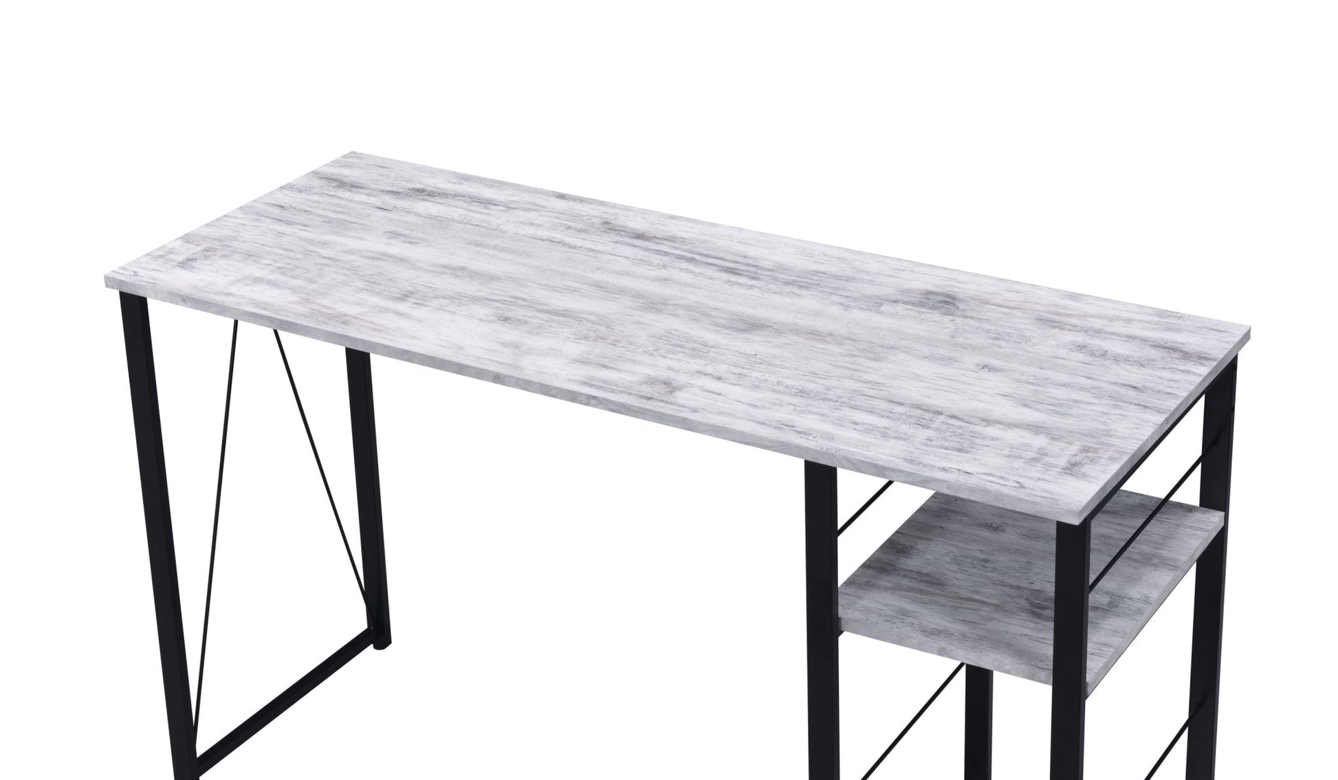 Vadna Antique White & Black Finish Writing Desk - 1st Choice Furniture Direct