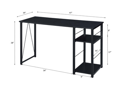 Vadna Black Finish Writing Desk - 1st Choice Furniture Direct