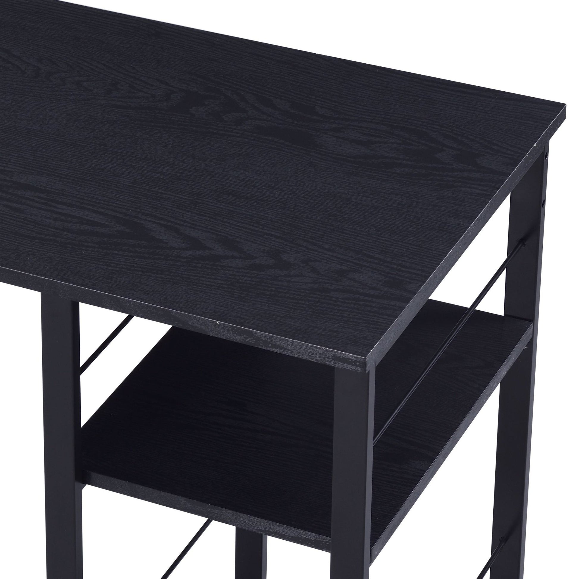 Vadna Black Finish Writing Desk - 1st Choice Furniture Direct