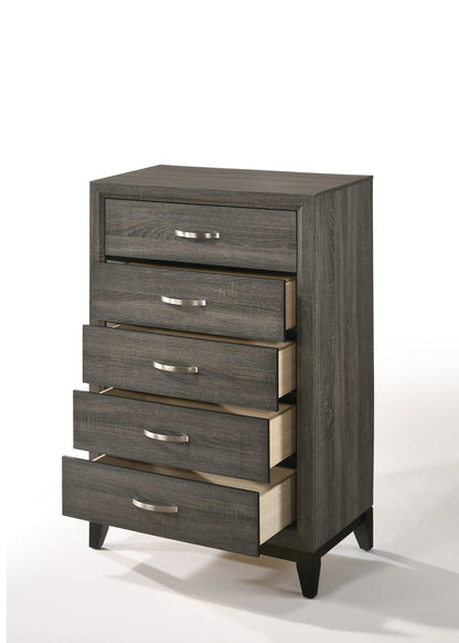 Valdemar Weathered Gray Finish Chest - 1st Choice Furniture Direct