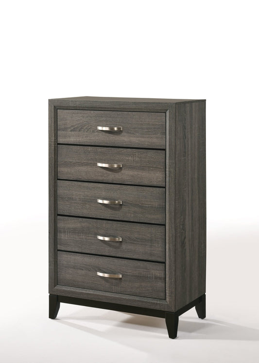 Valdemar Weathered Gray Finish Chest - 1st Choice Furniture Direct