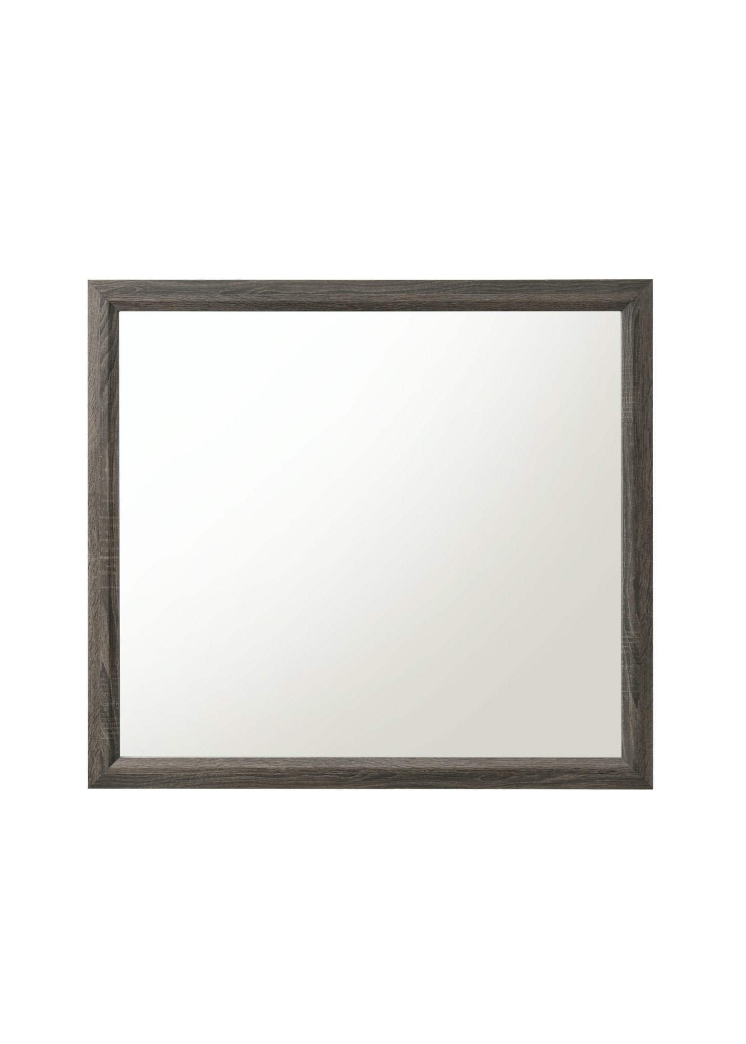 Valdemar Weathered Gray Finish Mirror - 1st Choice Furniture Direct
