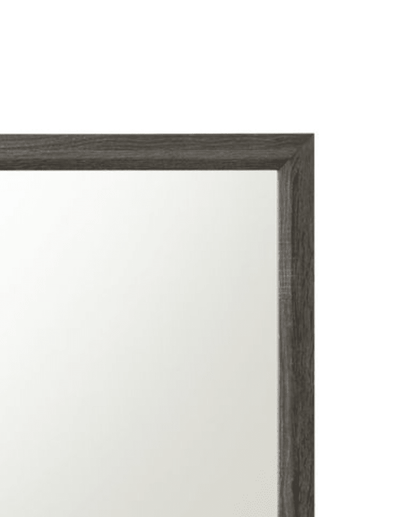 Valdemar Weathered Gray Finish Mirror - 1st Choice Furniture Direct