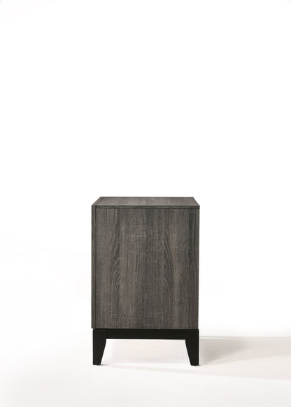 Valdemar Weathered Gray Finish Nightstand - 1st Choice Furniture Direct