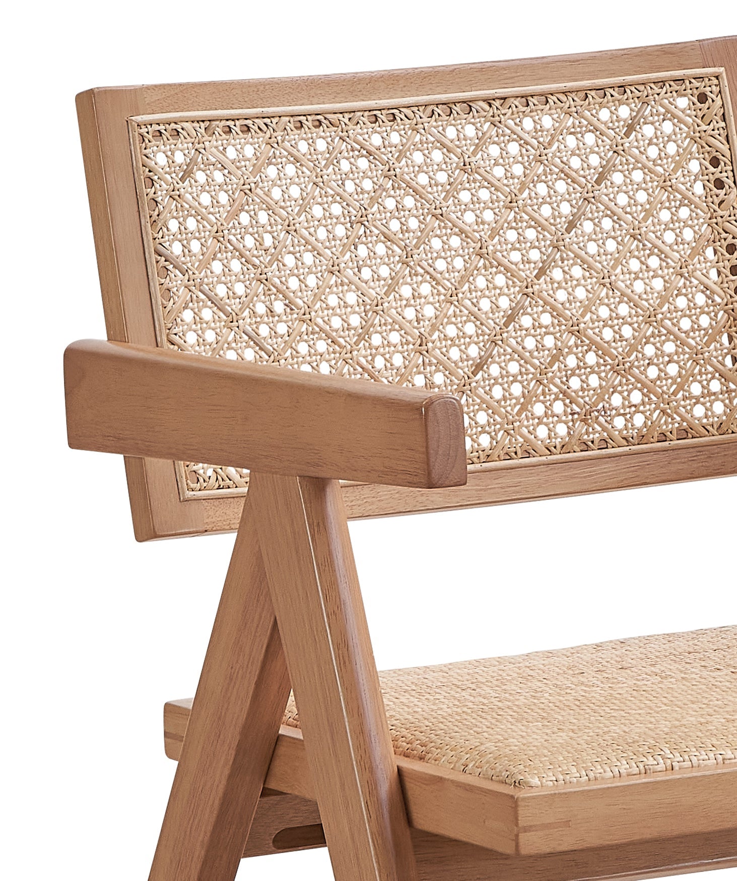 Valentina Rattan & Natural Finish 5PCs Patio/Outdoor Dining Set (No Bench Included) - 1st Choice Furniture Direct