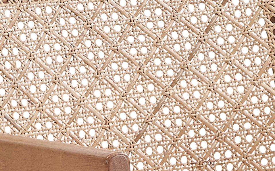 Valentina Rattan & Natural Finish 5PCs Patio/Outdoor Dining Set (No Bench Included) - 1st Choice Furniture Direct