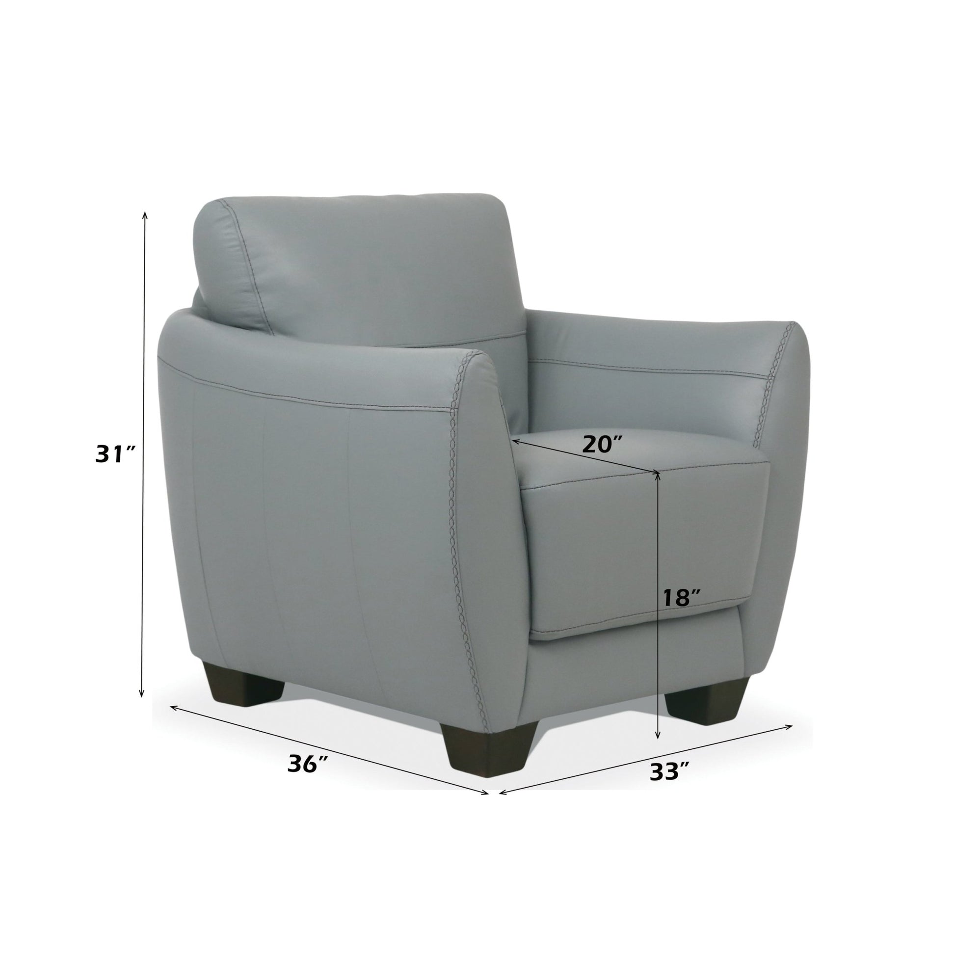 Valeria Watery Leather Chair - 1st Choice Furniture Direct