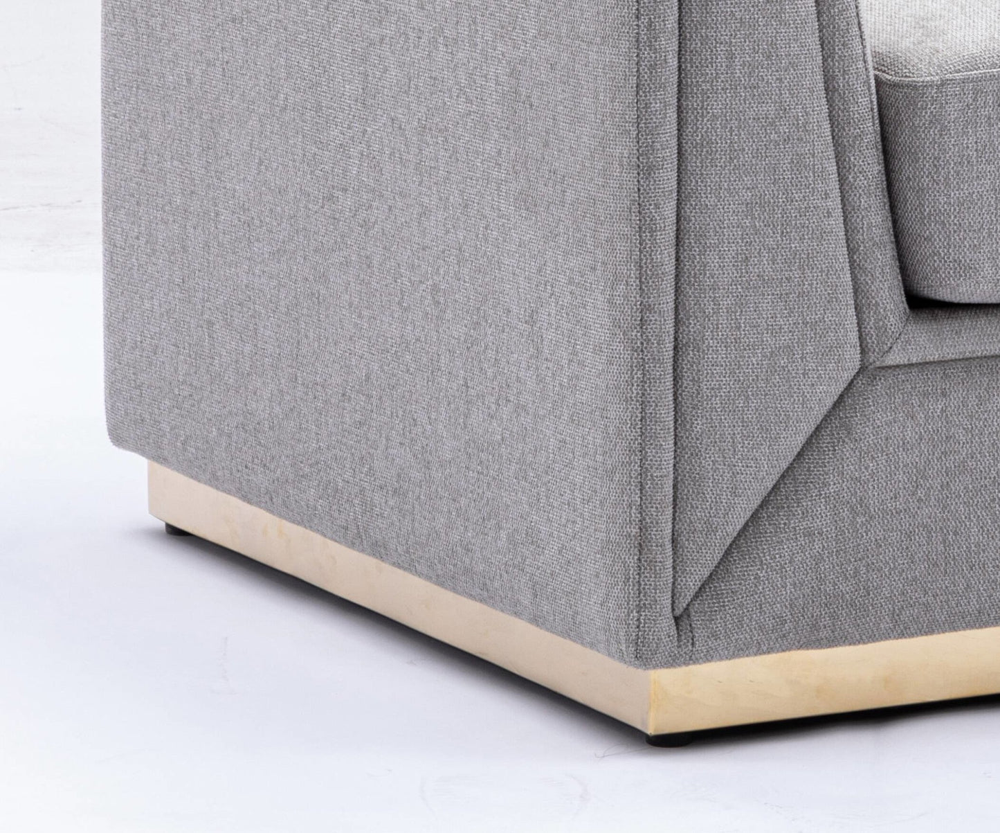 Valin Gray Linen 3Pcs Living Room Set for Living Room, Meeting Room and Small Apartment (Sofa, Loveseat, Chair) - 1st Choice Furniture Direct