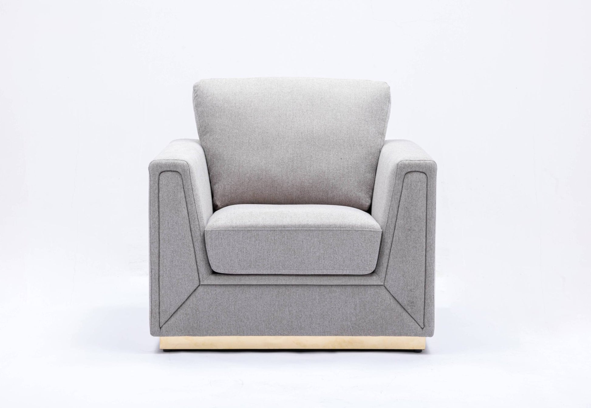 Valin Gray Linen 3Pcs Living Room Set for Living Room, Meeting Room and Small Apartment (Sofa, Loveseat, Chair) - 1st Choice Furniture Direct