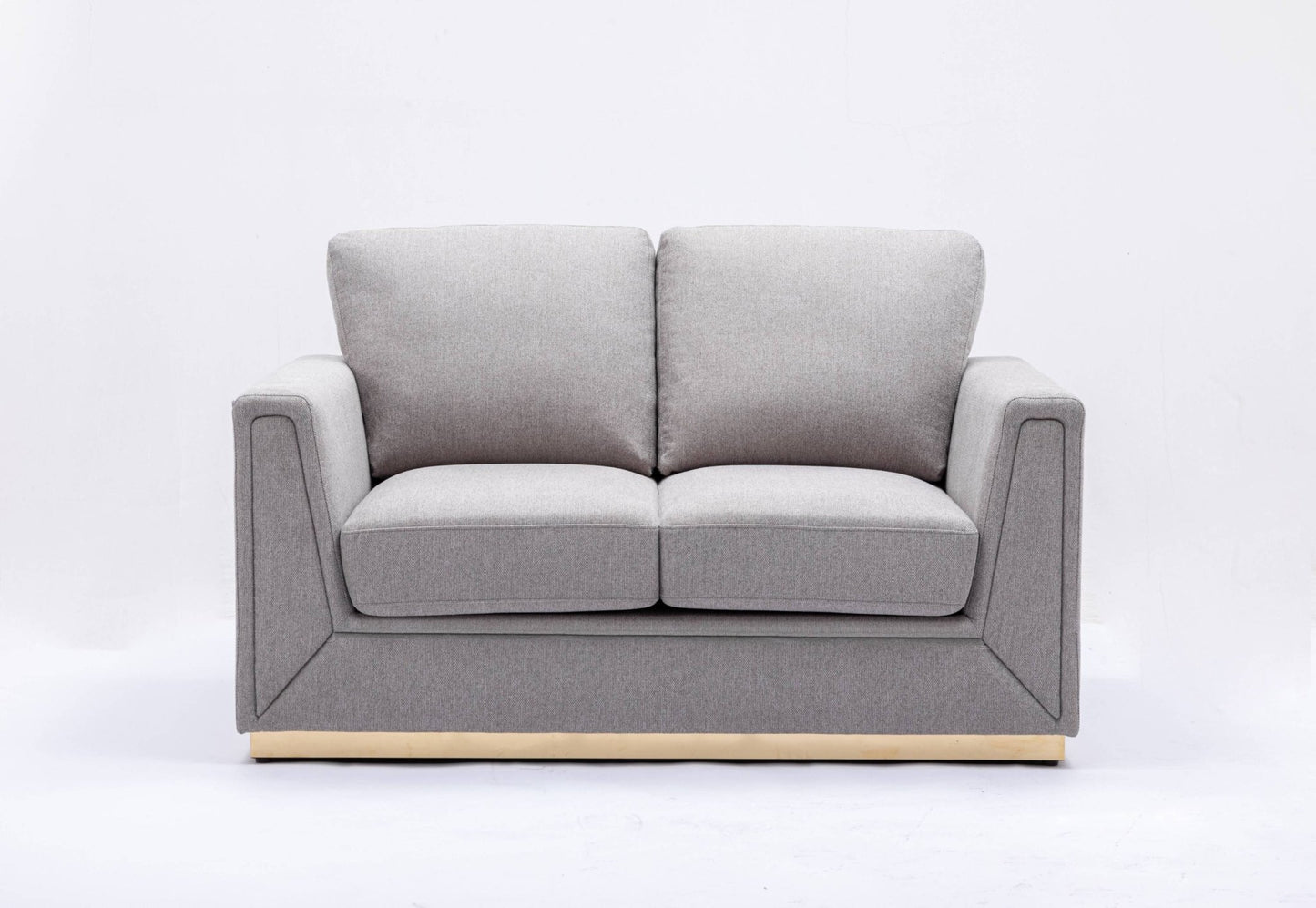 Valin Gray Linen 3Pcs Living Room Set for Living Room, Meeting Room and Small Apartment (Sofa, Loveseat, Chair) - 1st Choice Furniture Direct