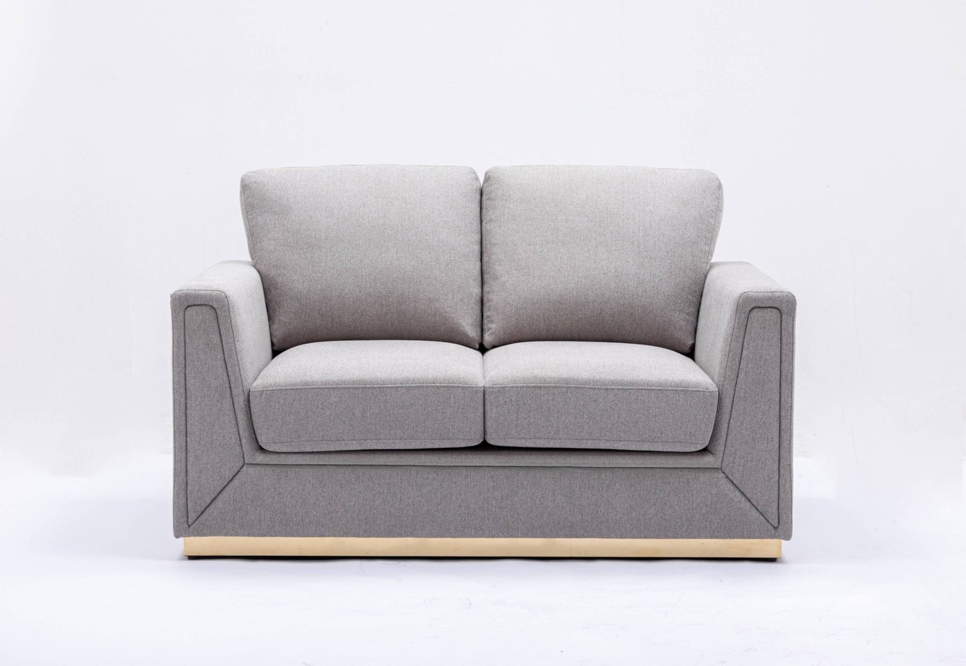 Valin Gray Linen 3Pcs Living Room Set for Living Room, Meeting Room and Small Apartment (Sofa, Loveseat, Chair) - 1st Choice Furniture Direct