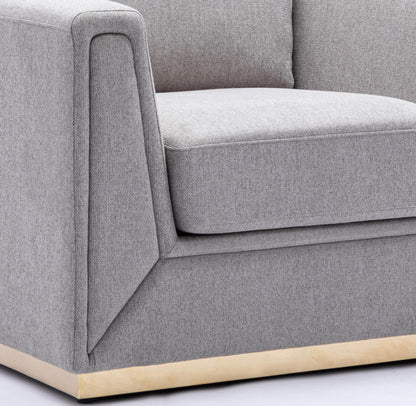 Valin Gray Linen 3Pcs Living Room Set for Living Room, Meeting Room and Small Apartment (Sofa, Loveseat, Chair) - 1st Choice Furniture Direct