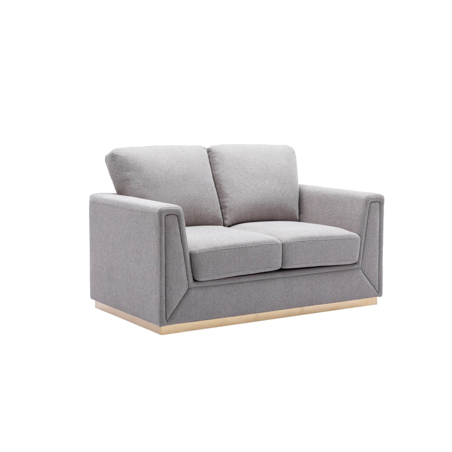 Valin Gray Linen 3Pcs Living Room Set for Living Room, Meeting Room and Small Apartment (Sofa, Loveseat, Chair) - 1st Choice Furniture Direct