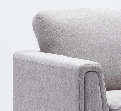 Valin Gray Linen 3Pcs Living Room Set for Living Room, Meeting Room and Small Apartment (Sofa, Loveseat, Chair) - 1st Choice Furniture Direct