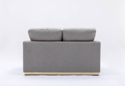 Valin Gray Linen 3Pcs Living Room Set for Living Room, Meeting Room and Small Apartment (Sofa, Loveseat, Chair) - 1st Choice Furniture Direct