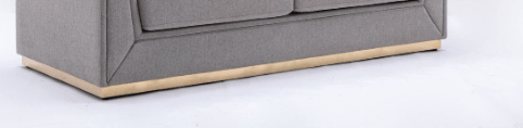 Valin Gray Linen Sofa for Living Room, Meeting Room and Small Apartment - 1st Choice Furniture Direct