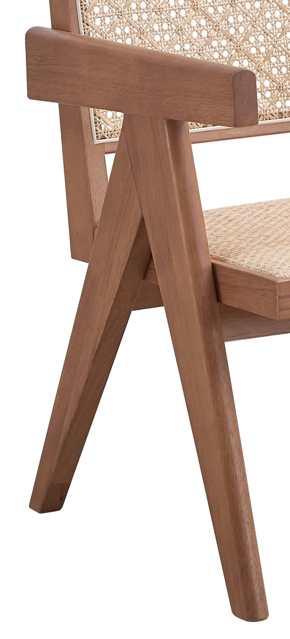 Velentina Rattan & Natural Finish Accent Chair - 1st Choice Furniture Direct