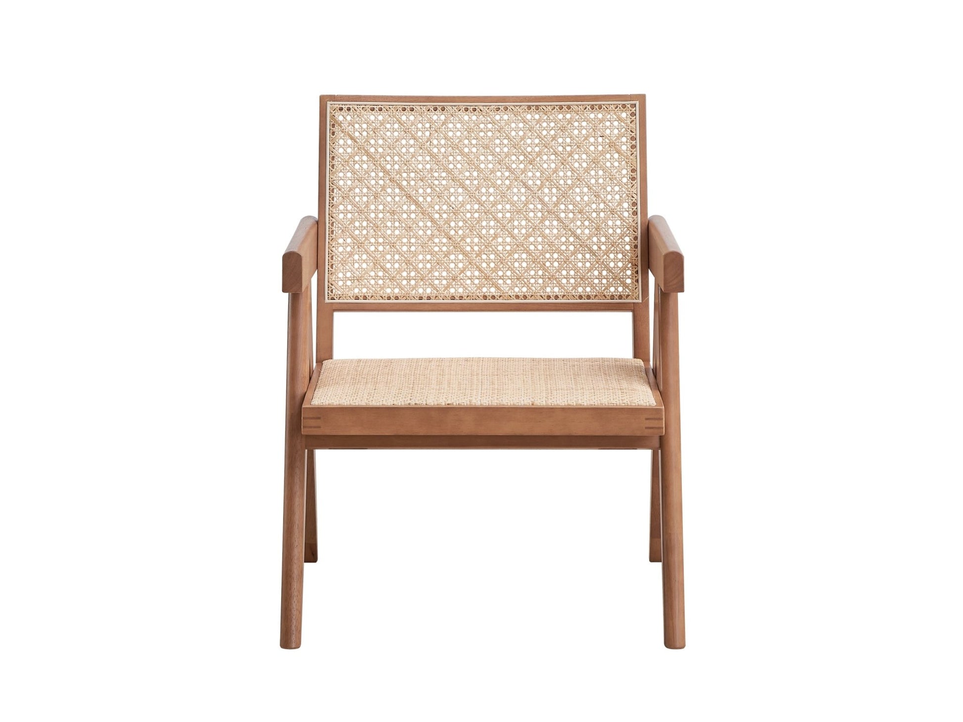 Velentina Rattan & Natural Finish Accent Chair - 1st Choice Furniture Direct