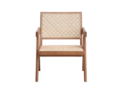 Velentina Rattan & Natural Finish Accent Chair - 1st Choice Furniture Direct