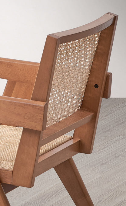 Velentina Rattan & Natural Finish Accent Chair - 1st Choice Furniture Direct