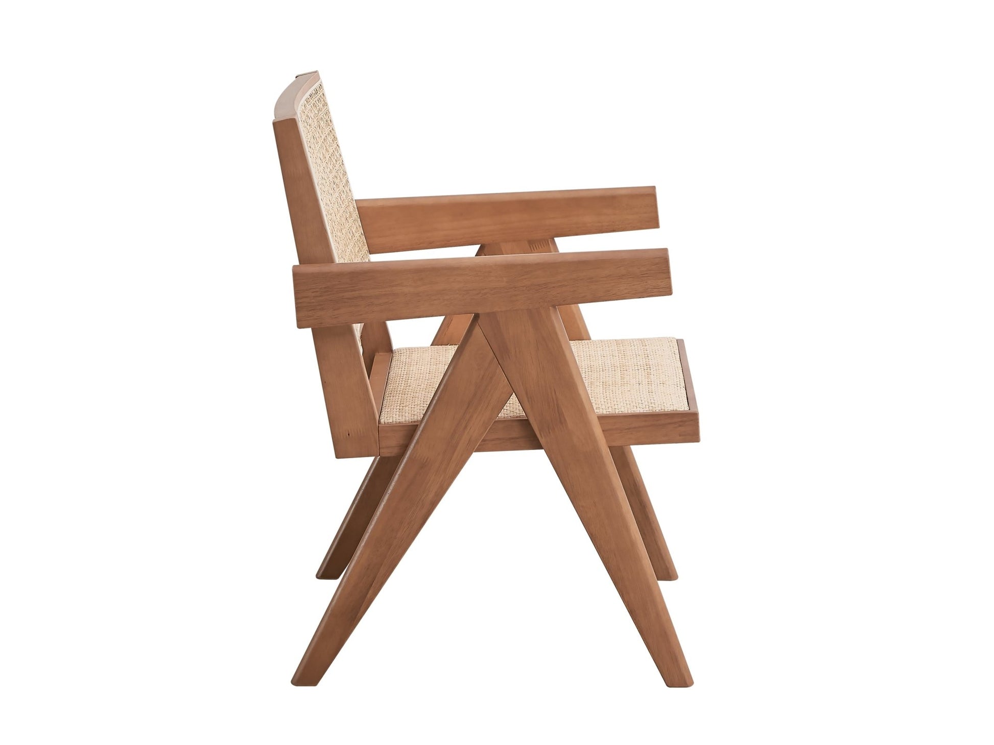 Velentina Rattan & Natural Finish Accent Chair - 1st Choice Furniture Direct
